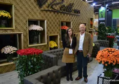 Mauricio Arenas together with his daughter Mariana with Redil Roses, a 40 hectare rose farm in Bogota employing over 500 people.